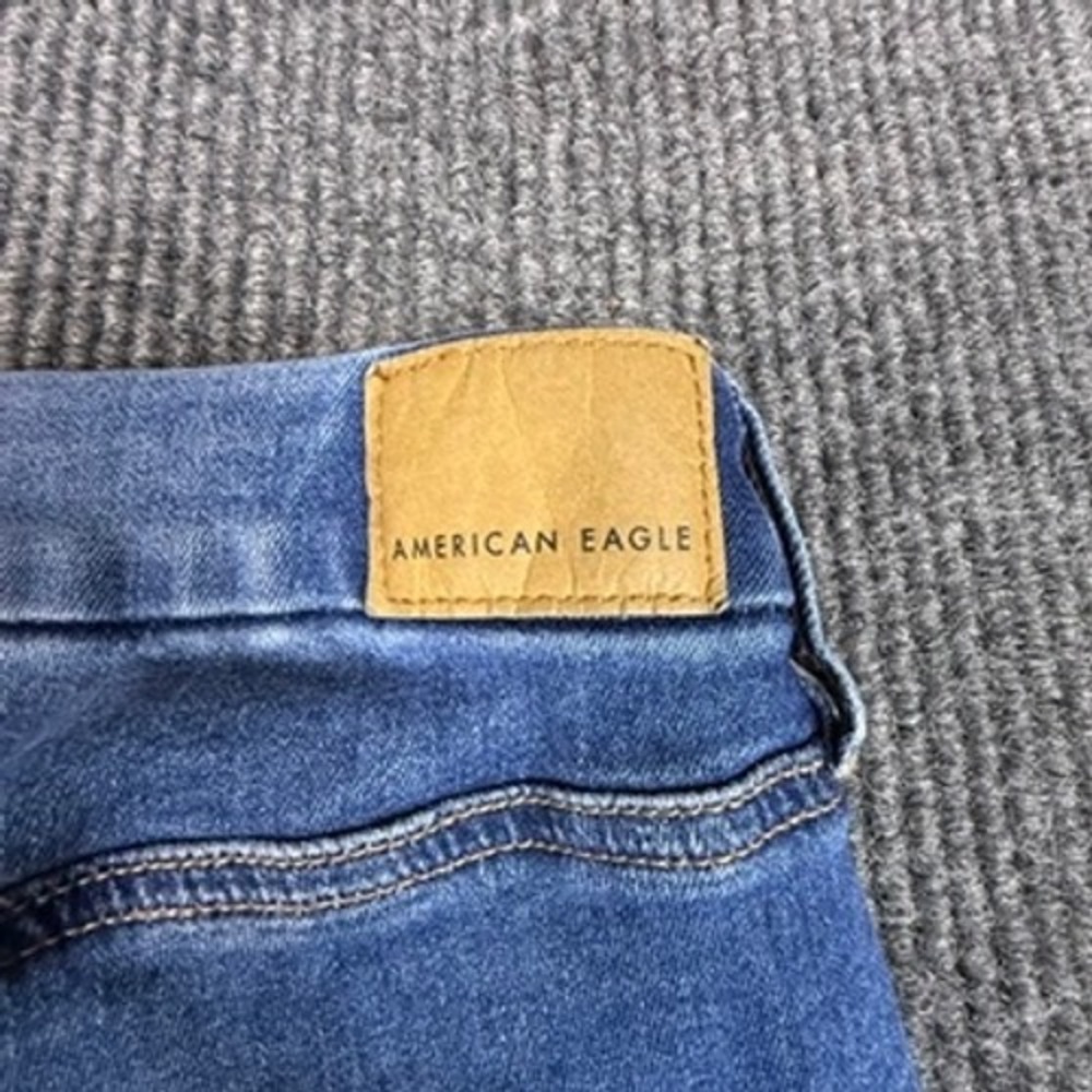 American Eagle Next Level Stretch Curvy High-Rise Jegging Ripped Jeans Size 18R - Picture 14 of 15